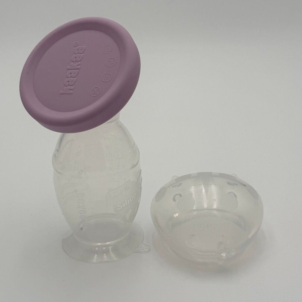 Haaka Silicone Manual Breast Pump with Lid Plus Let Down Ladybug Collector New